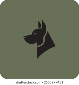 Dog Head Vector Logo Design.Dog logo and icon design vector.