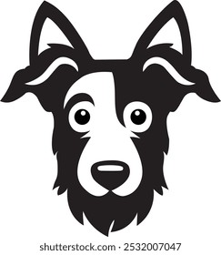 Dog head vector. Dog head logo. Dog illustration, Dog drawing