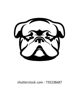 Dog Head - vector logo/icon illustration