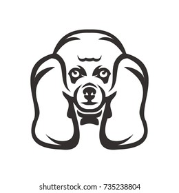 Dog Head - vector logo/icon illustration