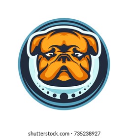 Dog Head - vector logo/icon illustration
