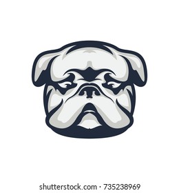 Dog Head - vector logo/icon illustration