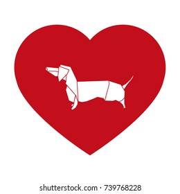 dog and heart
