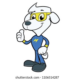 Dog hero posing 2