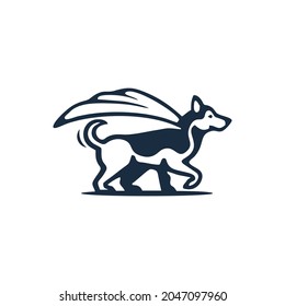 dog heroes Logo simple clean and elegance