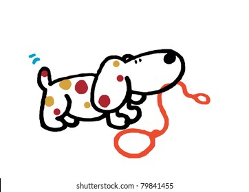 Dog hinting at  wanting a walk