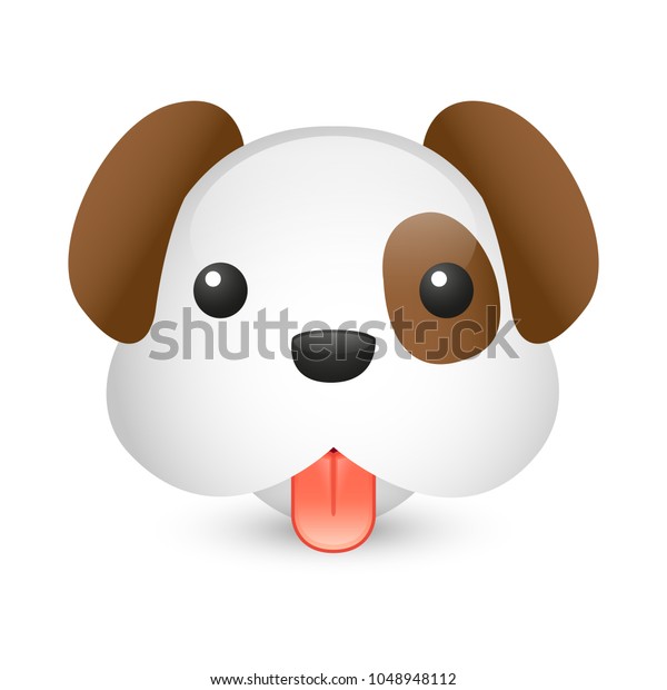 Dog Home Farm Animals Emoji Illustration Stock Vector (Royalty Free ...