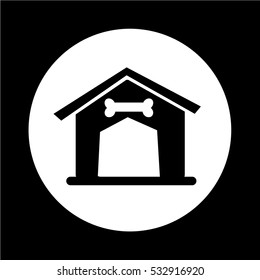 Dog Home Icon illustration design