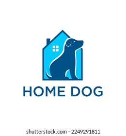 diseño vectorial del logotipo del hogar del perro