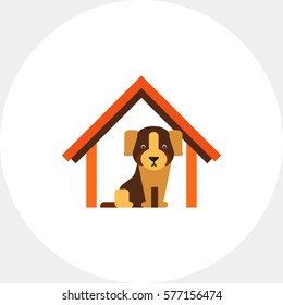 Dog hotel icon