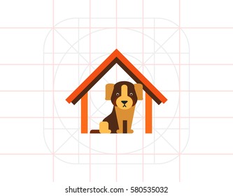 Dog hotel icon