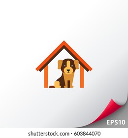 Dog hotel icon