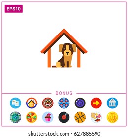 Dog hotel icon