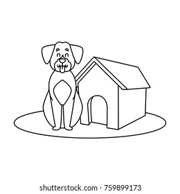 Dog house cartoon