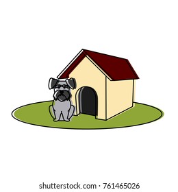 Dog house cartoon