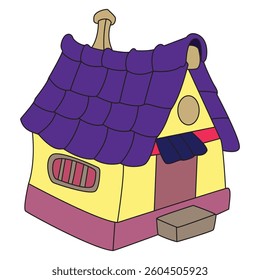 A dog house cartoon vector illustration