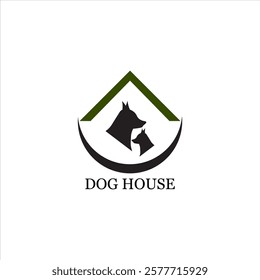 dog house in green and black