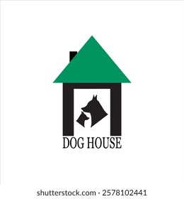 dog house in green and black