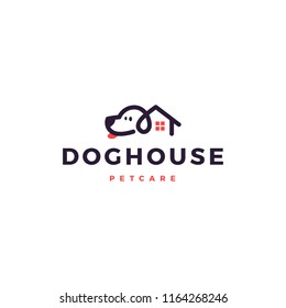 Dog House Home Logo Vector Icon