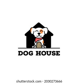 dog house home logo vector icon