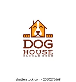 dog house home logo vector icon