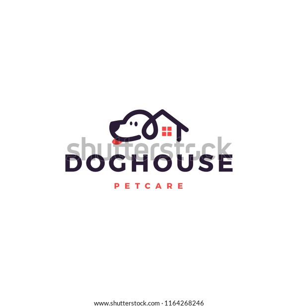 Download Cute Doglogo: Dog House Home Logo Vector Icon Stock Vector ...