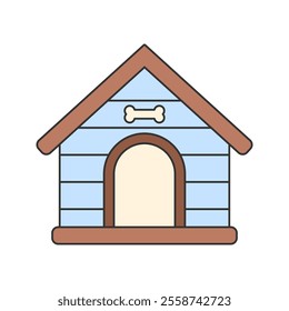 Dog House icon Illustration perfect for designs with a home appliance or everiday stuff theme