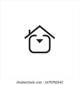 Dog House   icon Logo design Template Illustration Stock Vector