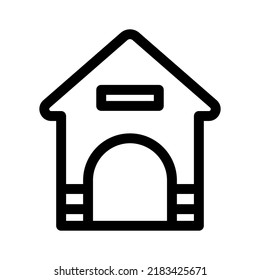 dog house icon or logo isolated sign symbol vector illustration - high quality black style vector icons
