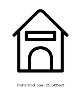 dog house icon or logo isolated sign symbol vector illustration - high quality black style vector icons
