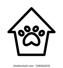 dog house icon or logo isolated sign symbol vector illustration - high quality black style vector icons
