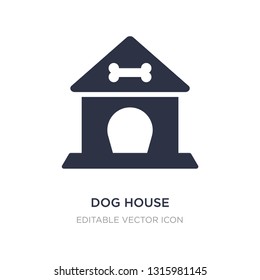 dog house icon on white background. Simple element illustration from Animals concept. dog house icon symbol design.