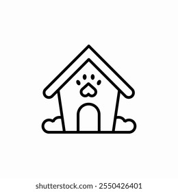 dog house icon sign vector