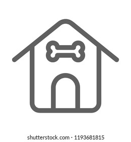 dog house icon vector