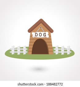 dog house icon vector