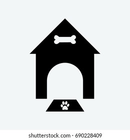 dog house icon vector