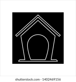Dog House Icon Vector Art Illustration