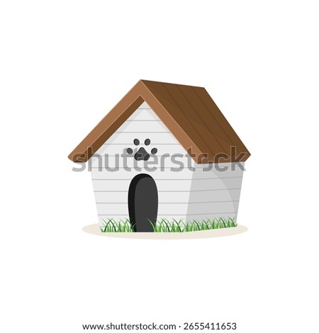 Dog House Icon Vector Design.