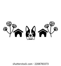 dog house icon vector illustration design