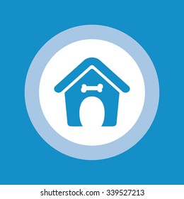 Dog house icon . Vector illustration