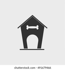 dog house icon,vector design