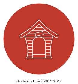 dog house isolated icon