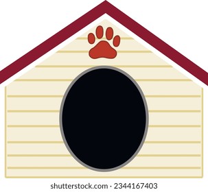 Casa de perros. Kennel. gráficos vectoriales