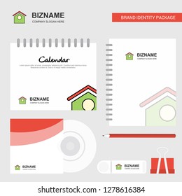 Dog house  Logo, Calendar Template, CD Cover, Diary and USB Brand Stationary Package Design Vector Template