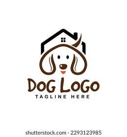 dog house logo design template free vector