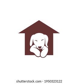 Diseño del logo de Dog House ilustración vectorial, plantilla de diseño del logo de Creative Dog, iconos de símbolos