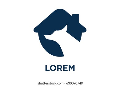Dog House Logo Template Design