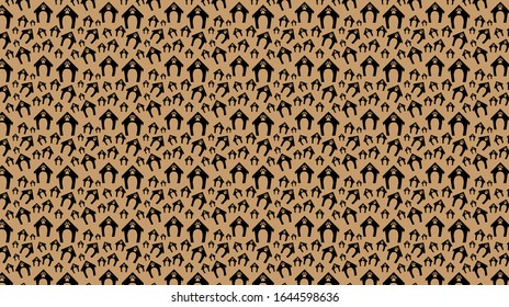 Dog House Seamless Vector Pattern.this is high resolution vector pattern for anywhere use.