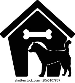 dog house silhouette