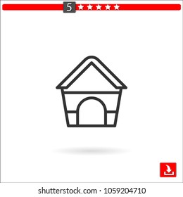 dog house vector icon
